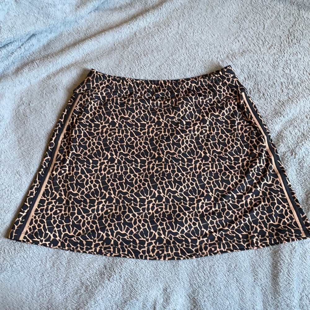Tail cheetah print golf skirt